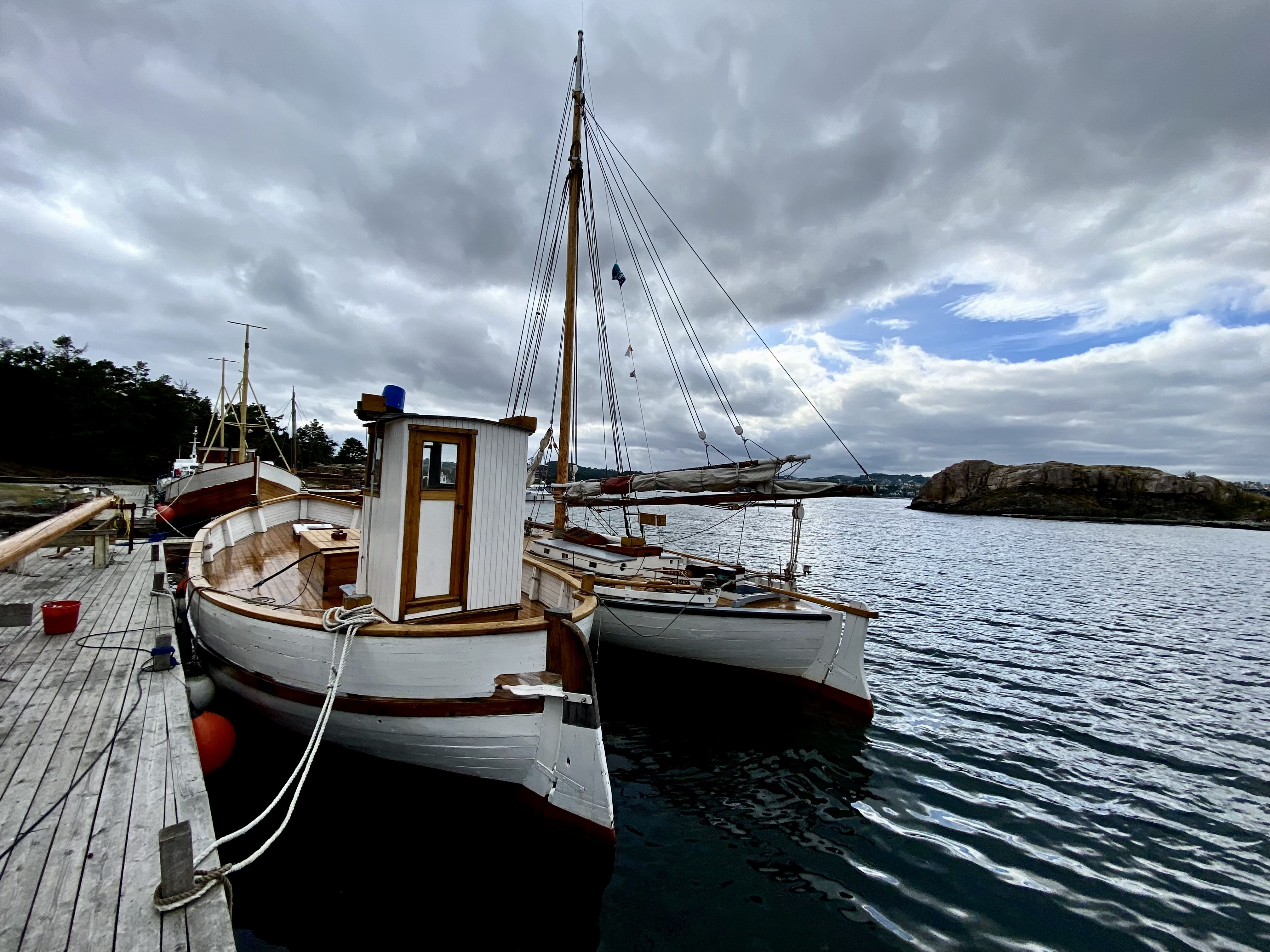 Verneverdige båter på Bragdøya. Foto: Forbundet KYSTEN