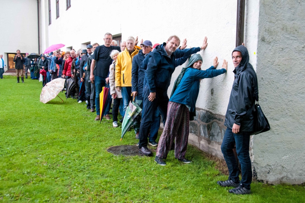 I juni arrangerte vi støtteaksjon for vikingskipene på Bygdøy. I dag jubler vi for at midler til nytt museumsbygg er i sikte. Foto: Bente Foldvik